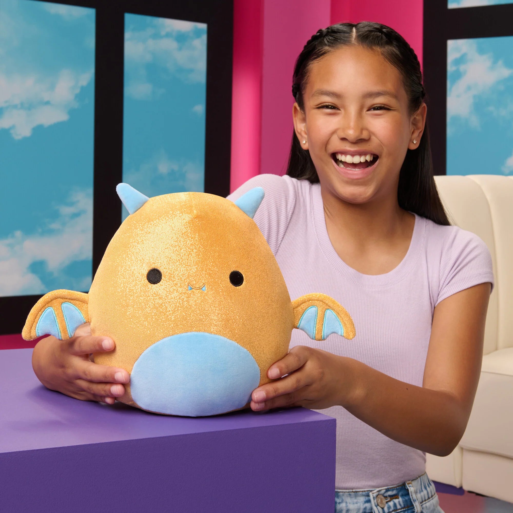 Squishmallows - Golden Dragon Plush
